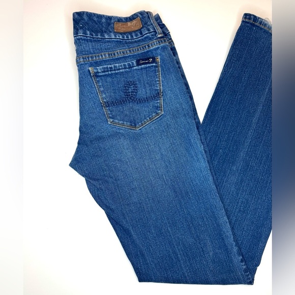 Seven7 Women's Bootcut Blue Jeans Size- 31 - Picture 8 of 9